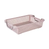 Plastic vegetable basket frame, rectangular vegetable washing basket, kitchen storage, household frame, hand-held draining basket Item Picture